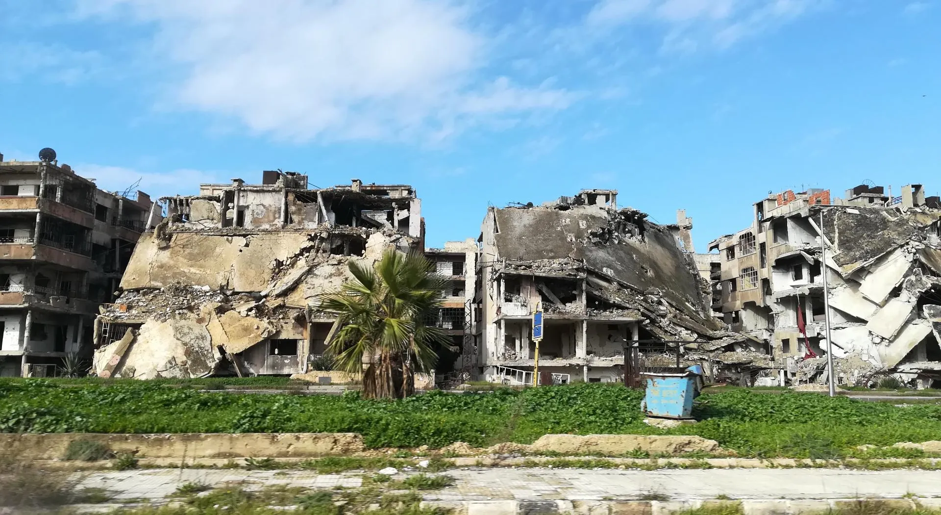 Zerstörte Gebäude im Irak