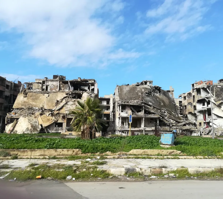 Masa: Eingestürzte Gebäude in Syrien