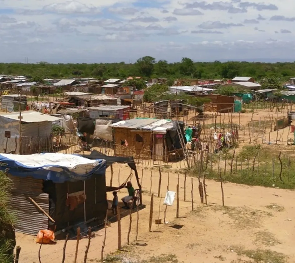 Flüchtlingscamp in Kolumbien für venezolanische Flüchtlinge