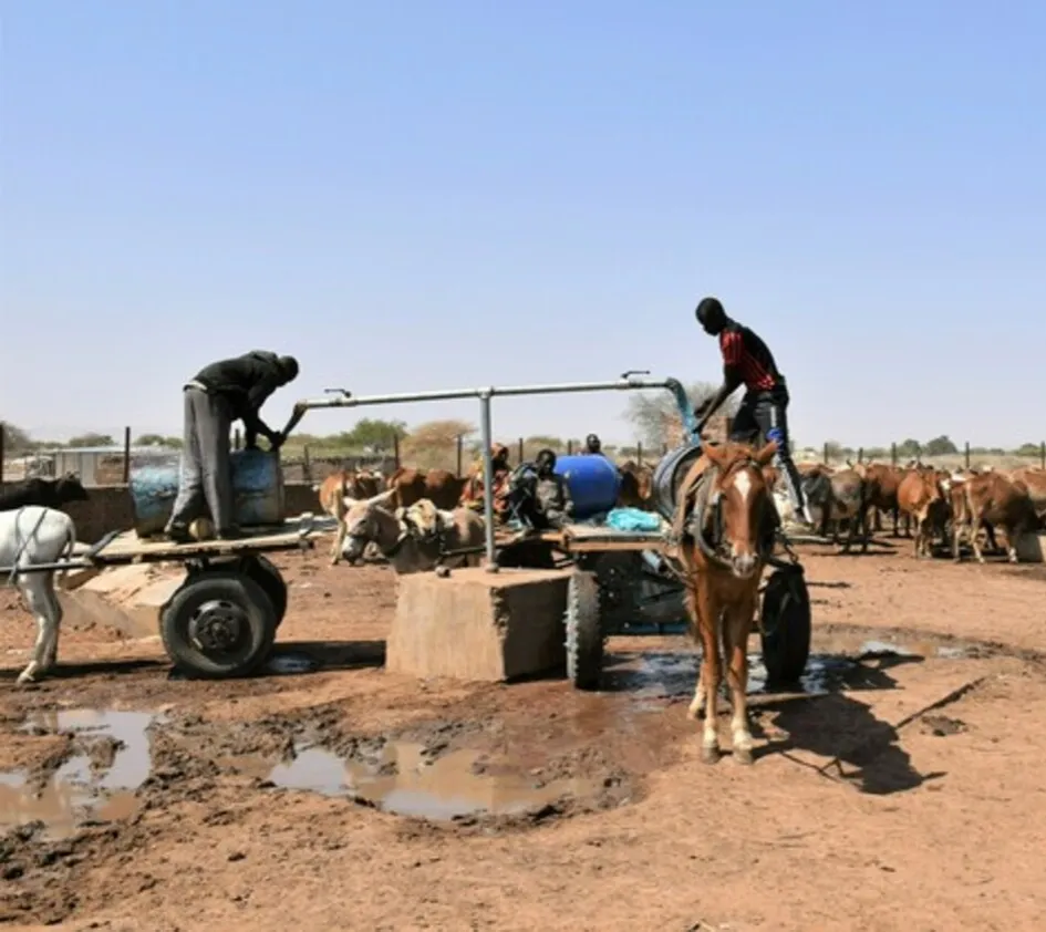 Sudan: Verteilung von Wasser an Bevölkerung