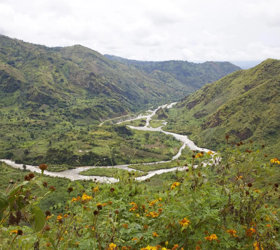Was ist los im Kongo: Fluss im Gebirge des Kongo