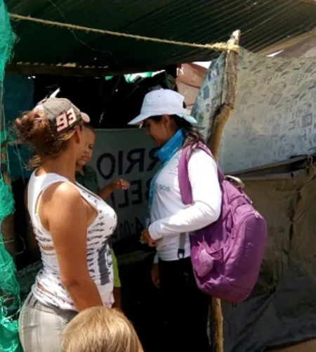 Eine der selbstgebauten Unterkünfte in La Guajira