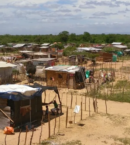 Flüchtlingscamp im Norden Kolumbiens