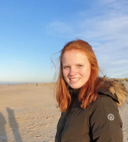 Praktikantin Emma Habers