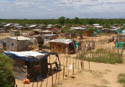 Flüchtlingscamp in Kolumbien für venezolanische Flüchtlinge